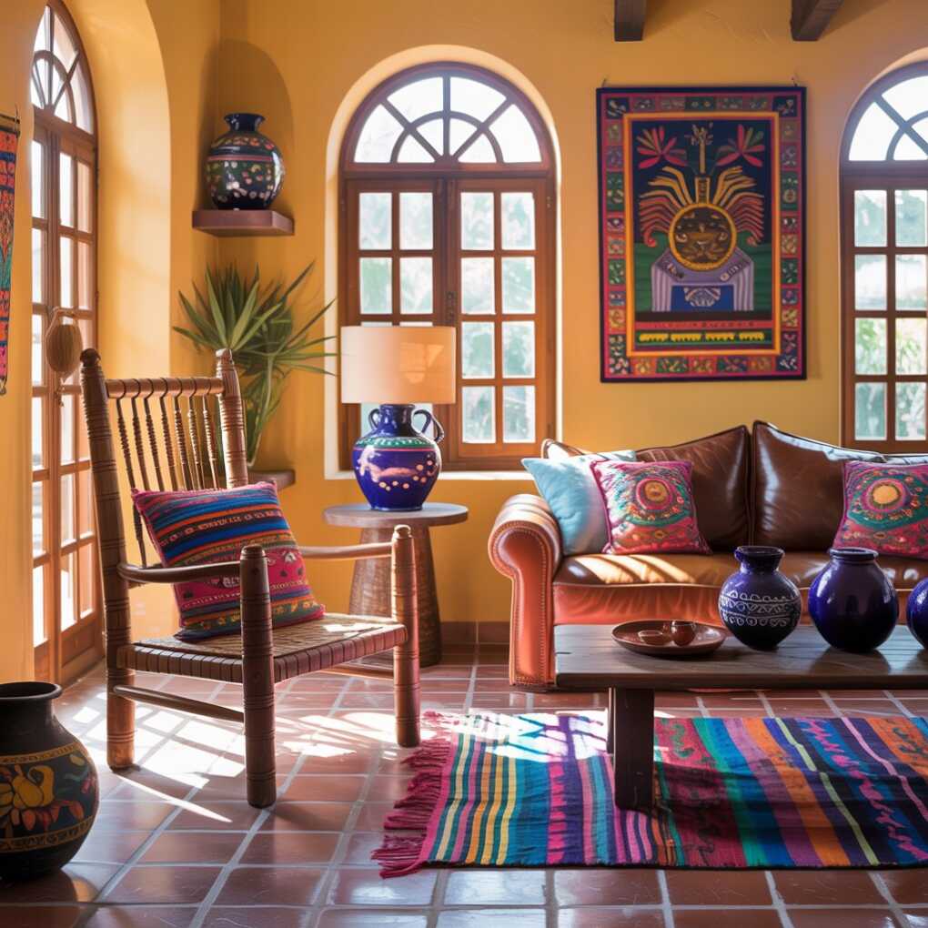 Furniture in Mexican interior design
