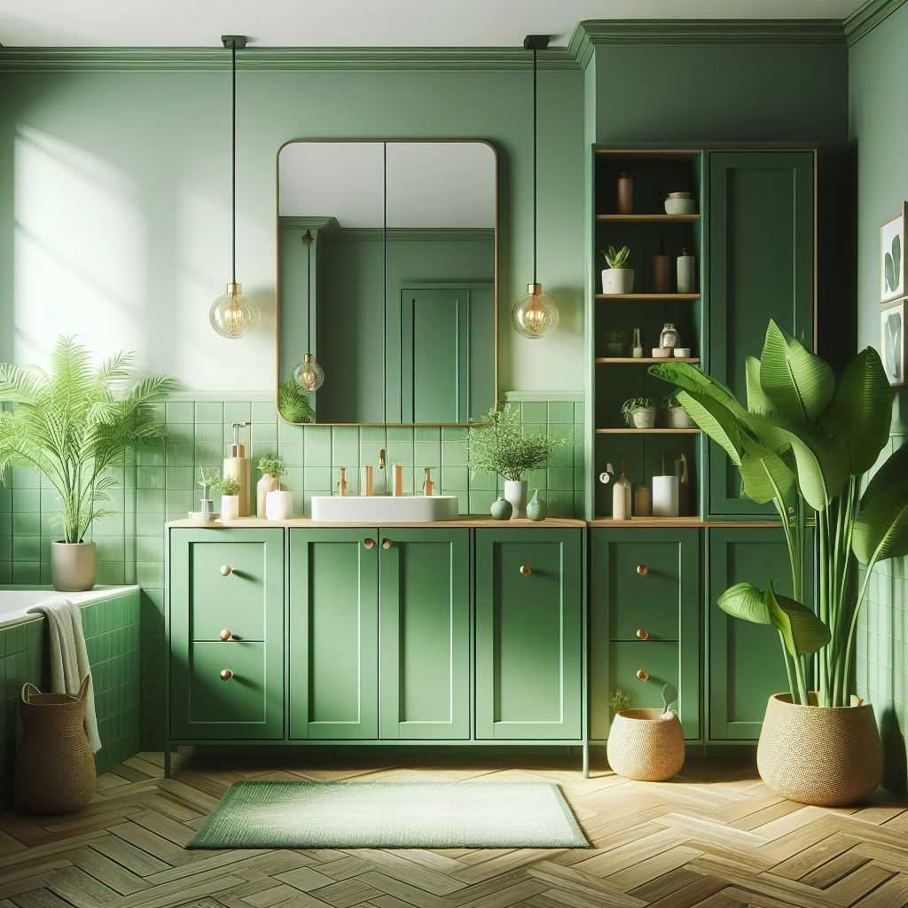 Add Green Cabinets