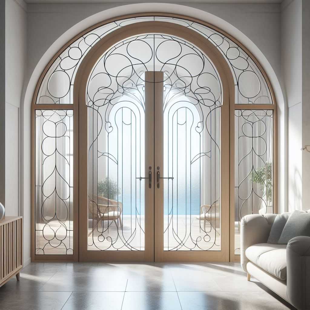 Arched Glass Doors