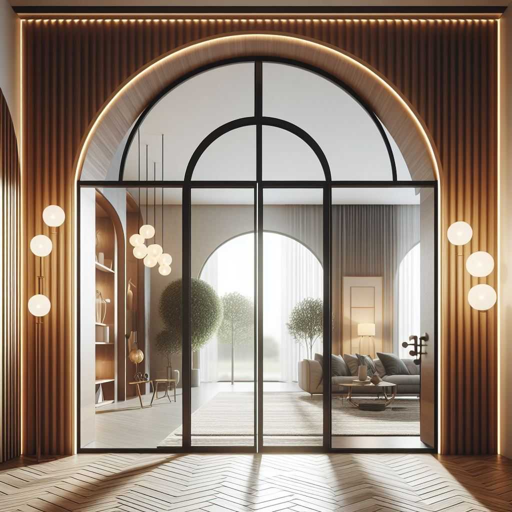 Arched Pivot Doors