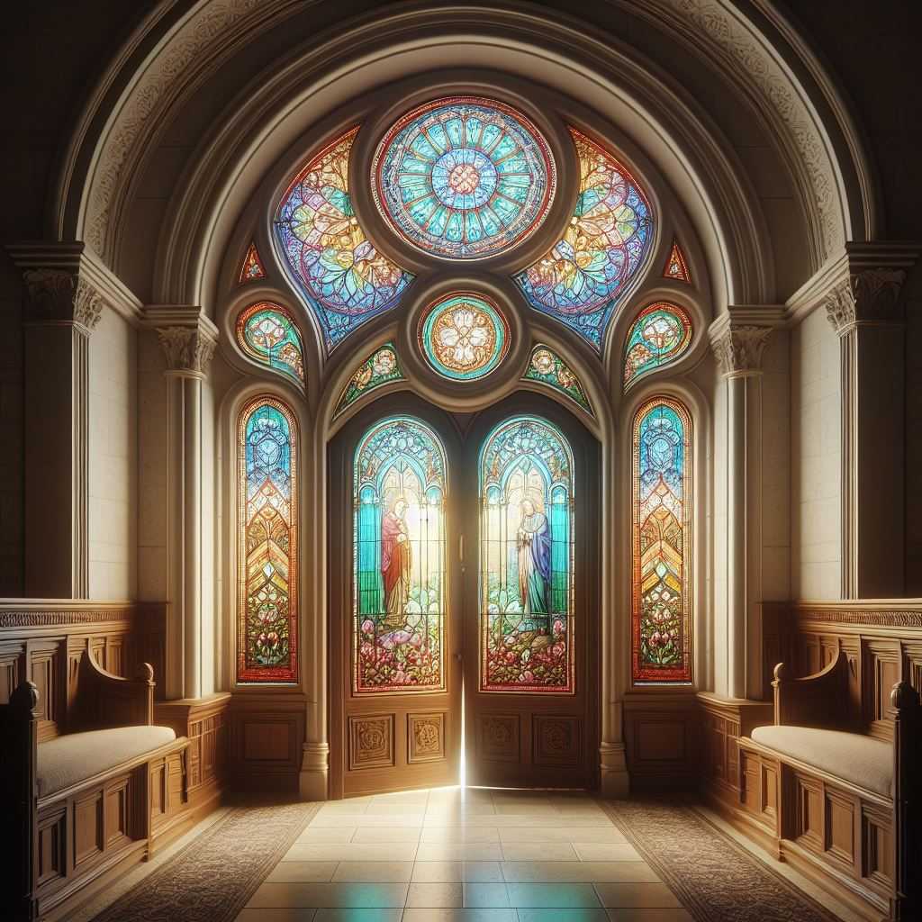 Arched Stained Glass Windows