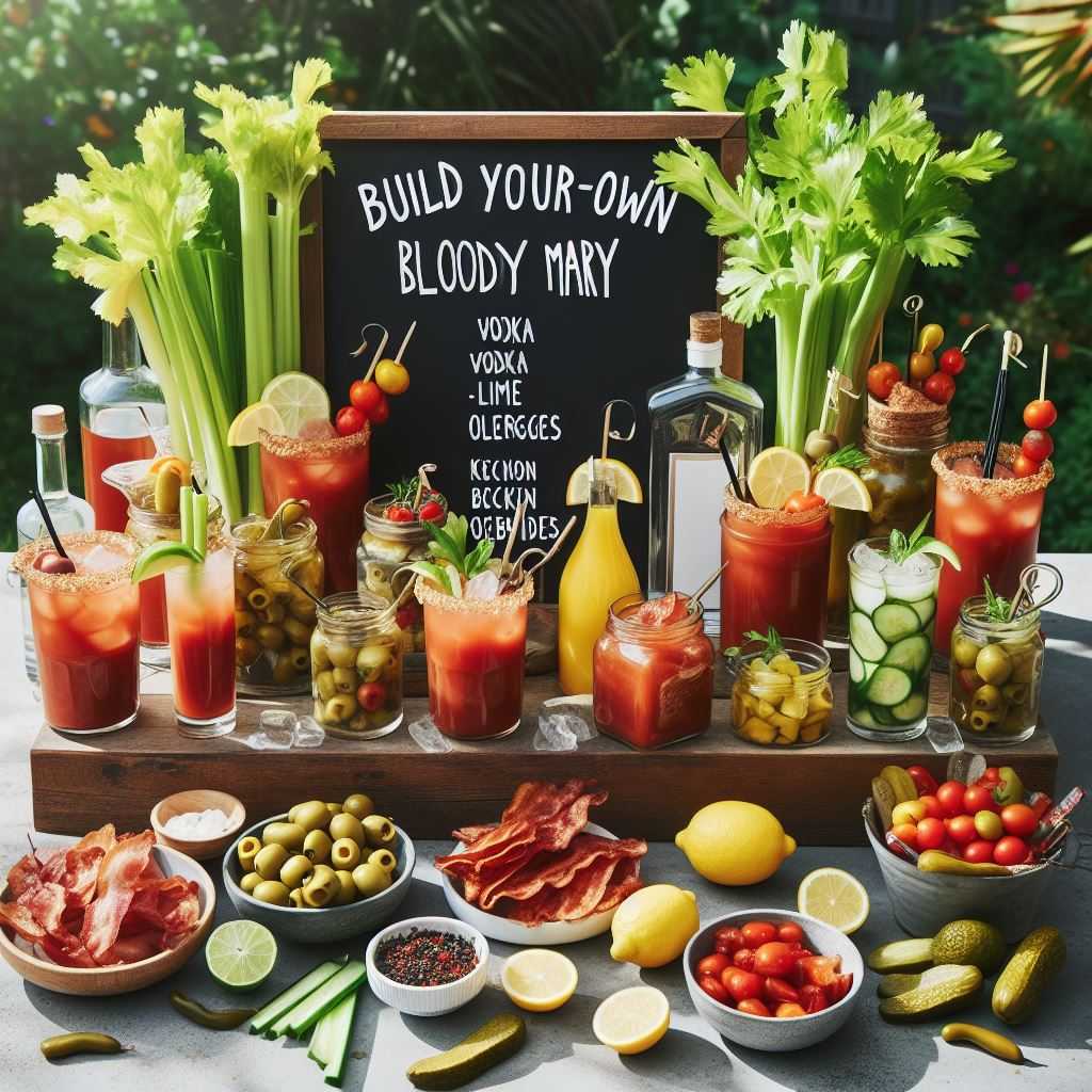 Backyard Bloody Mary Bar