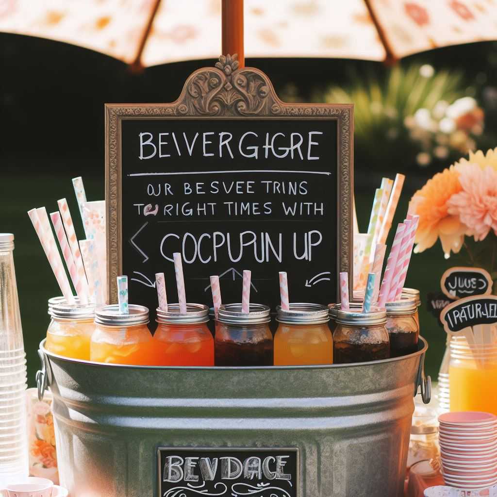 Beverage Tub with Chalkboard