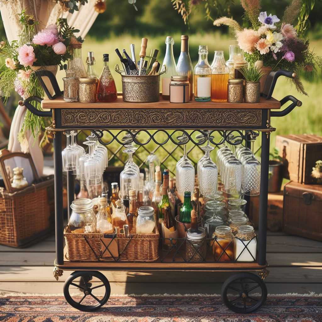 Boho Bar Cart