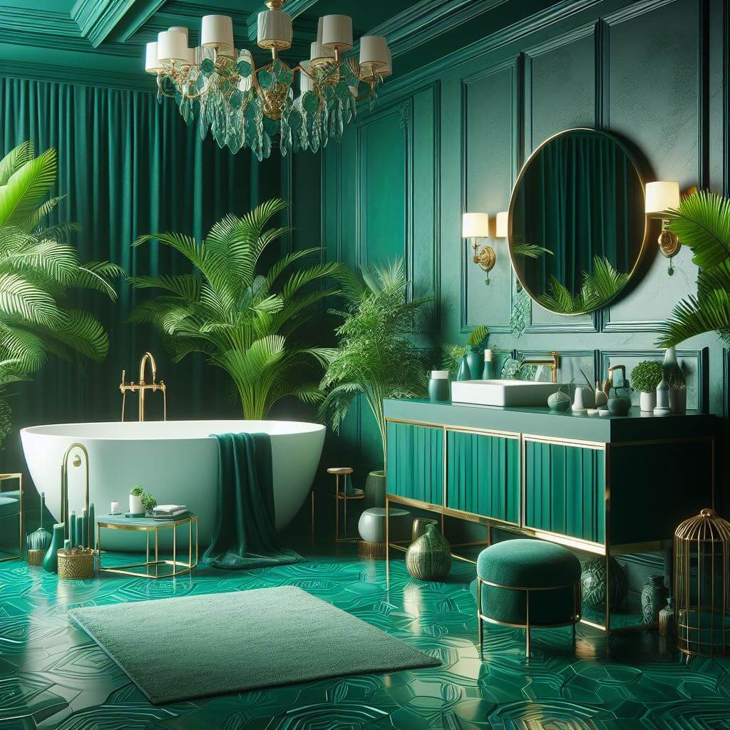 Emerald Green Bathroom Ideas