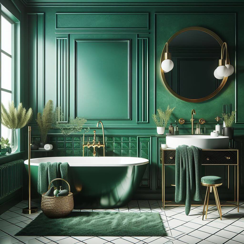 Emerald Green Fixtures Stylish and Functional
