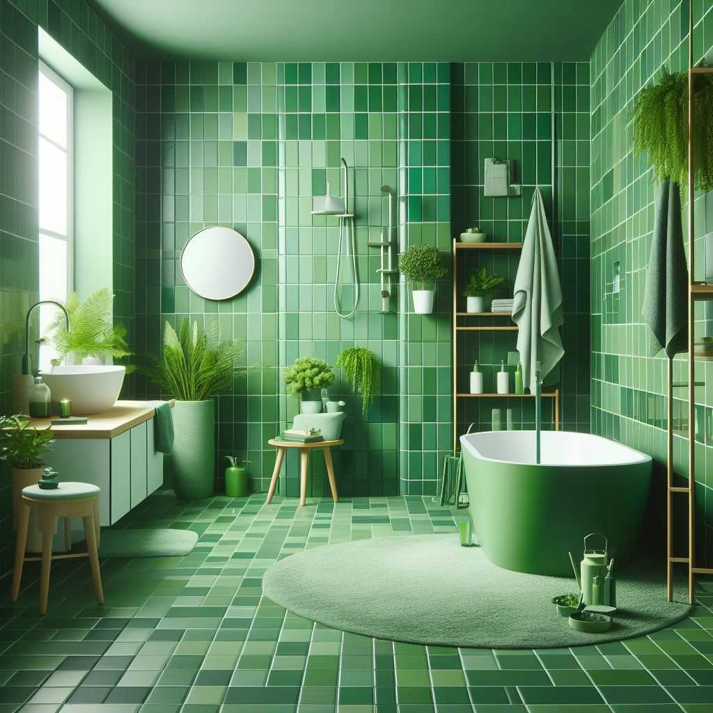 Go Bold with Green Tiles