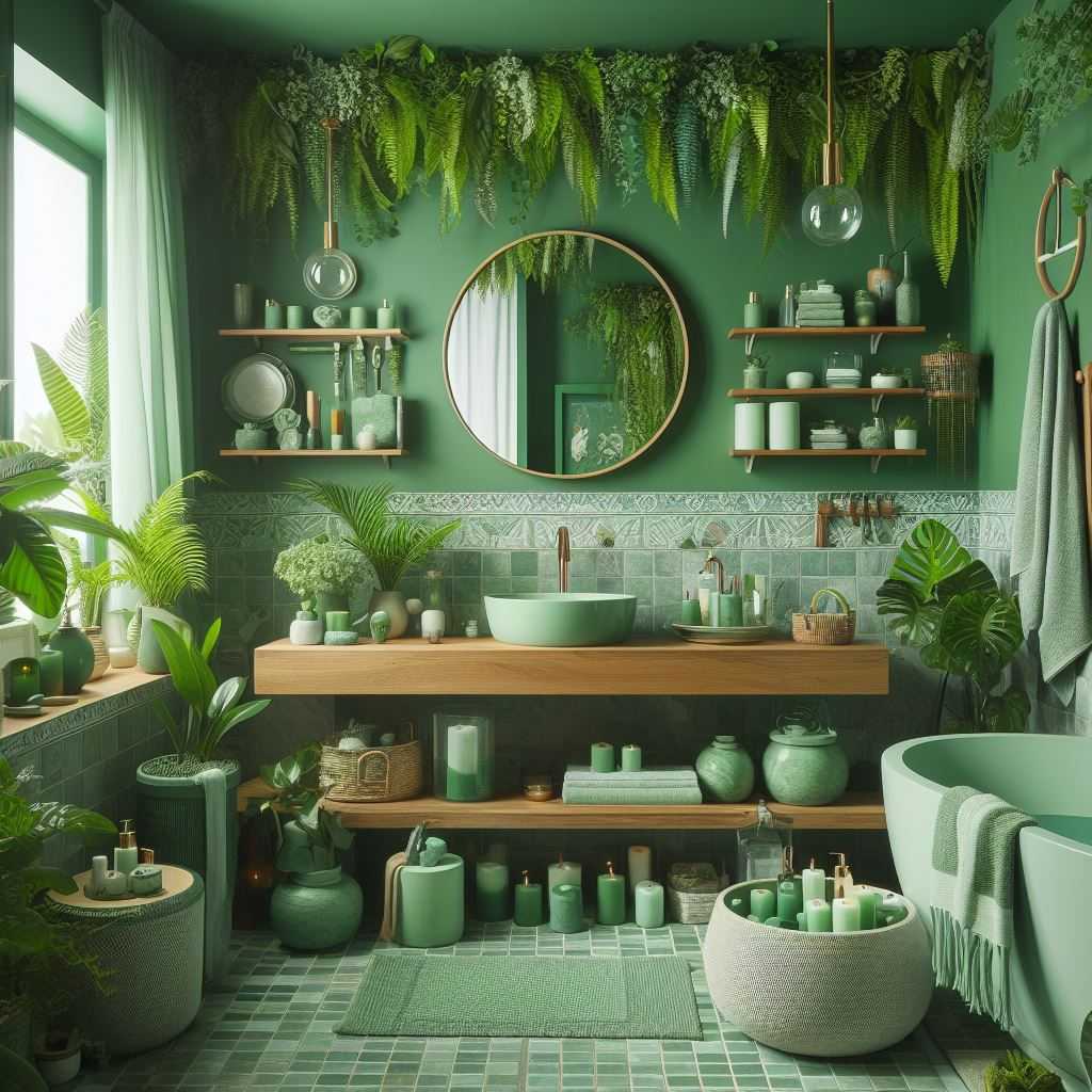 Green Bathroom Decor Ideas