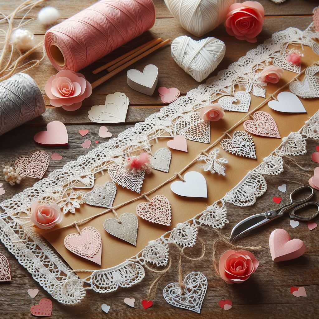 Paper Lace Heart Bunting