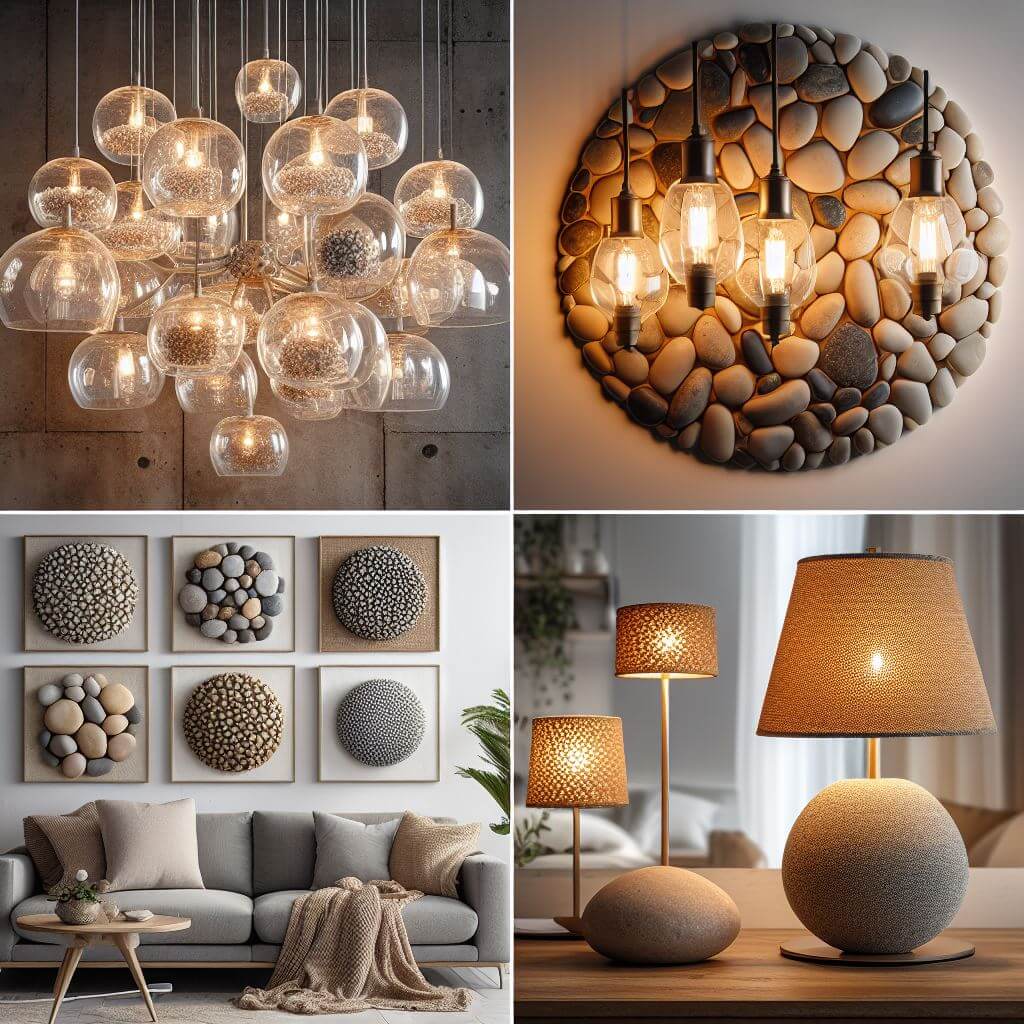 Pebbles in Lighting Decor