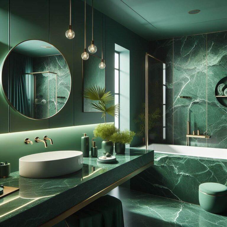 15 Emerald Green Bathroom Ideas: Create a Stunning Oasis in Your Home ...