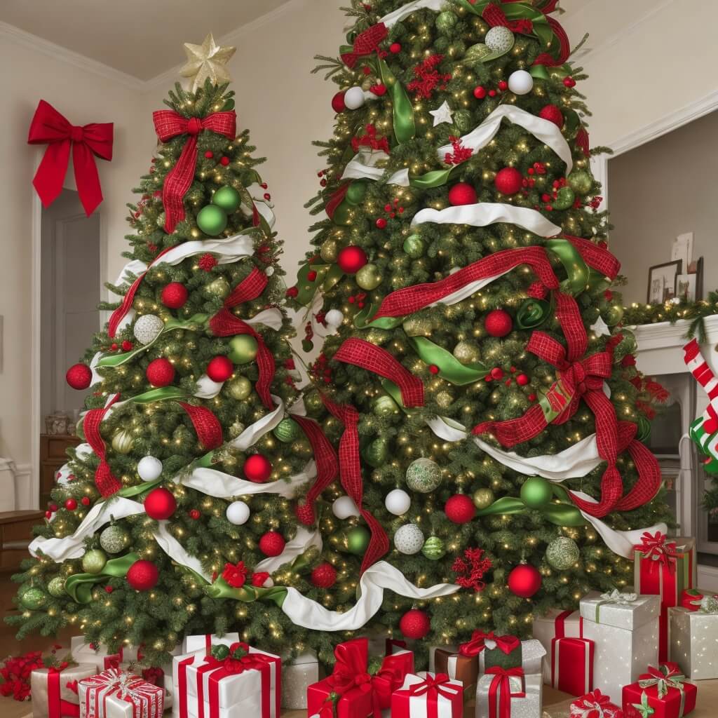 Red and Green Tree Theme