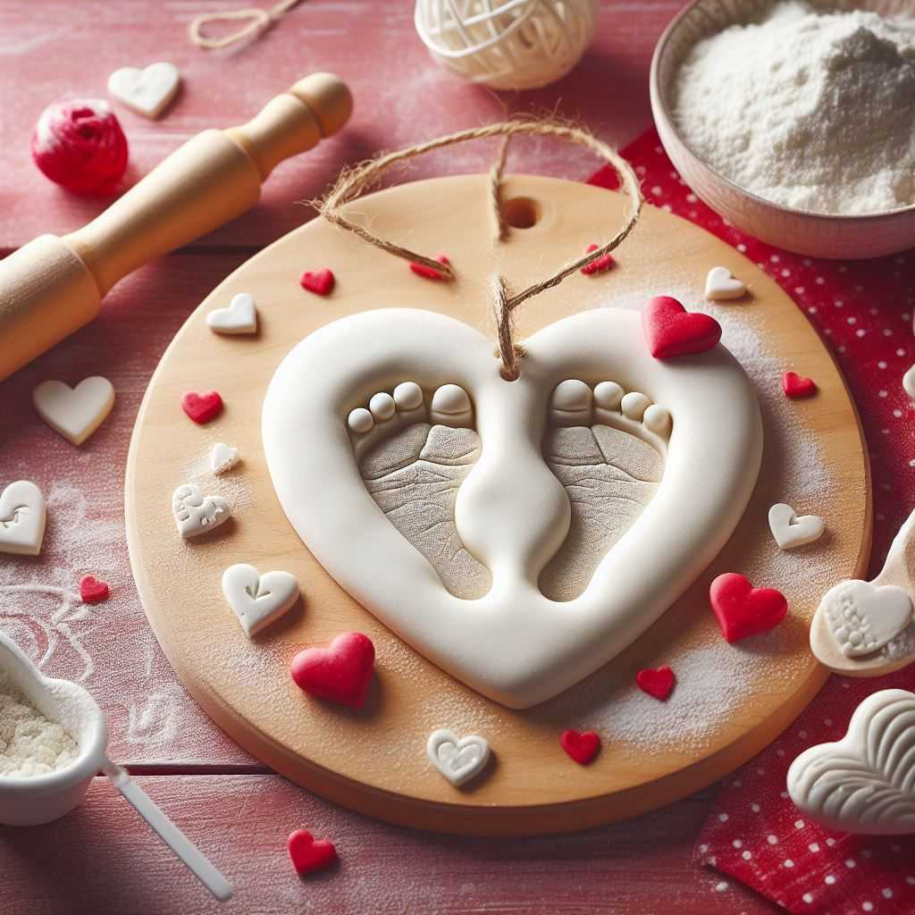 Salt Dough Footprint Keepsake