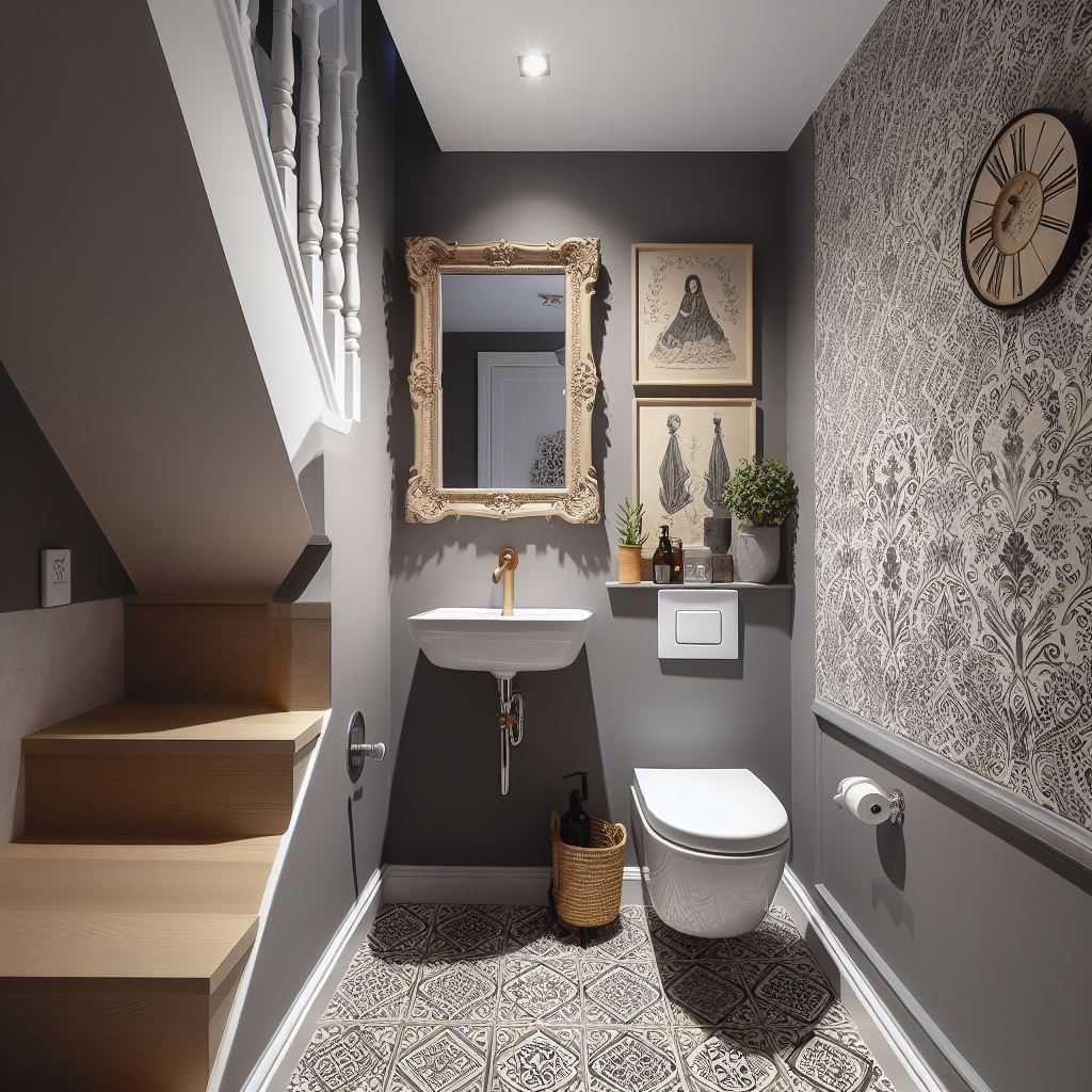 Small Modern Powder Room