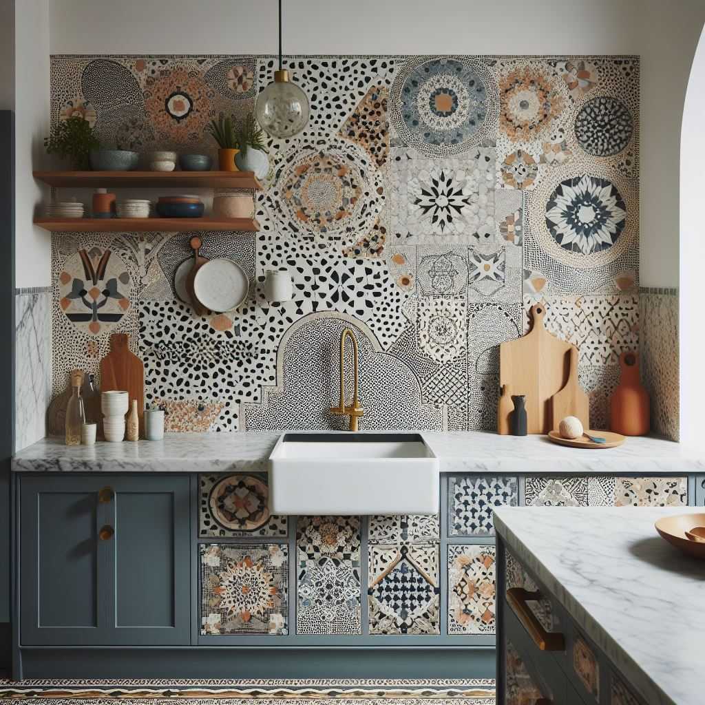 Terrazzo and Patterned Tile