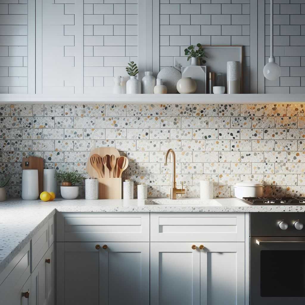 Terrazzo and Subway Tile