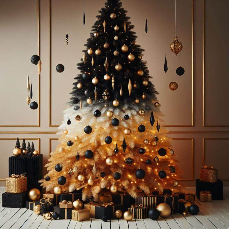 15 Super Elegant Black and Gold Christmas Tree Holiday Decor Ideas