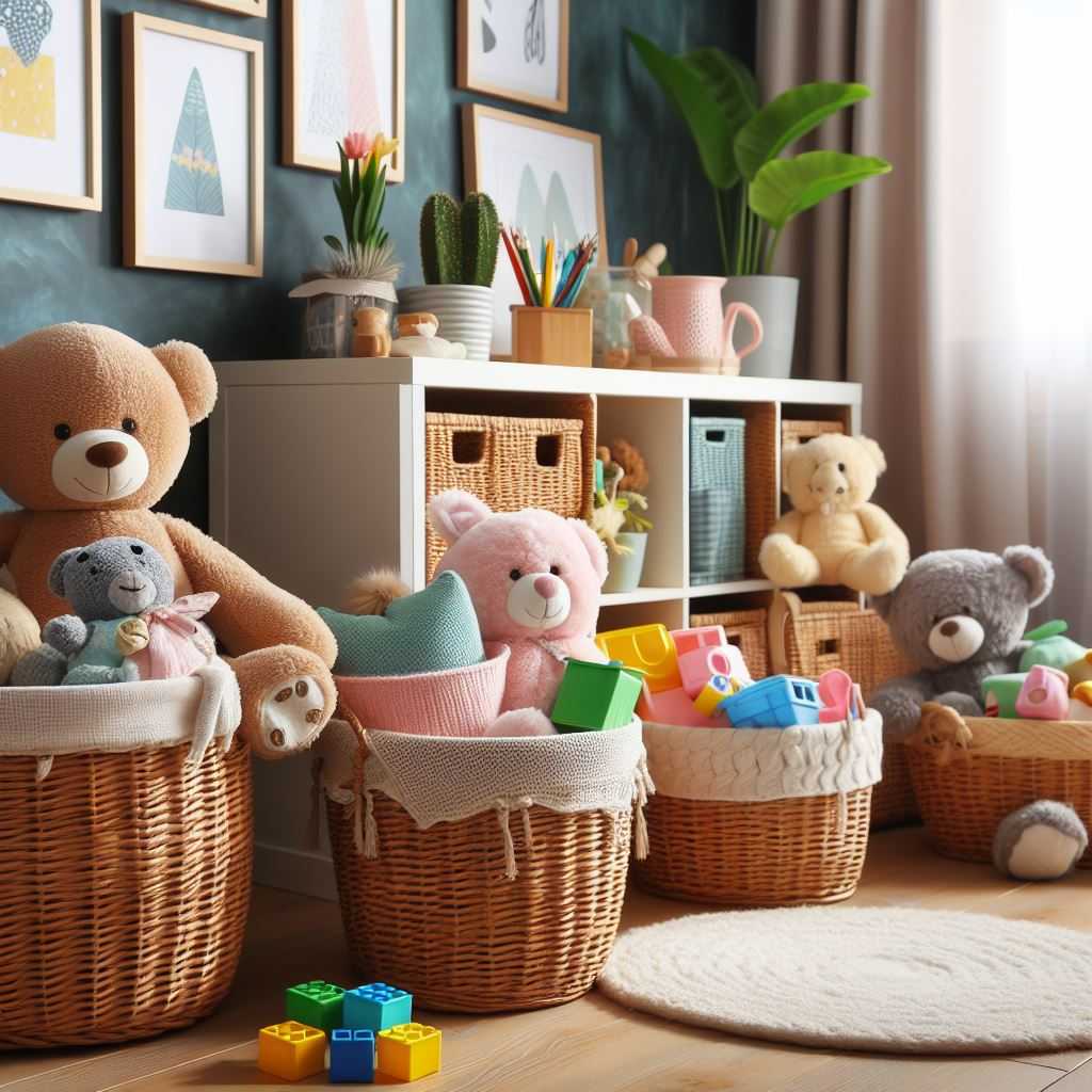 Use Baskets to Store Toys