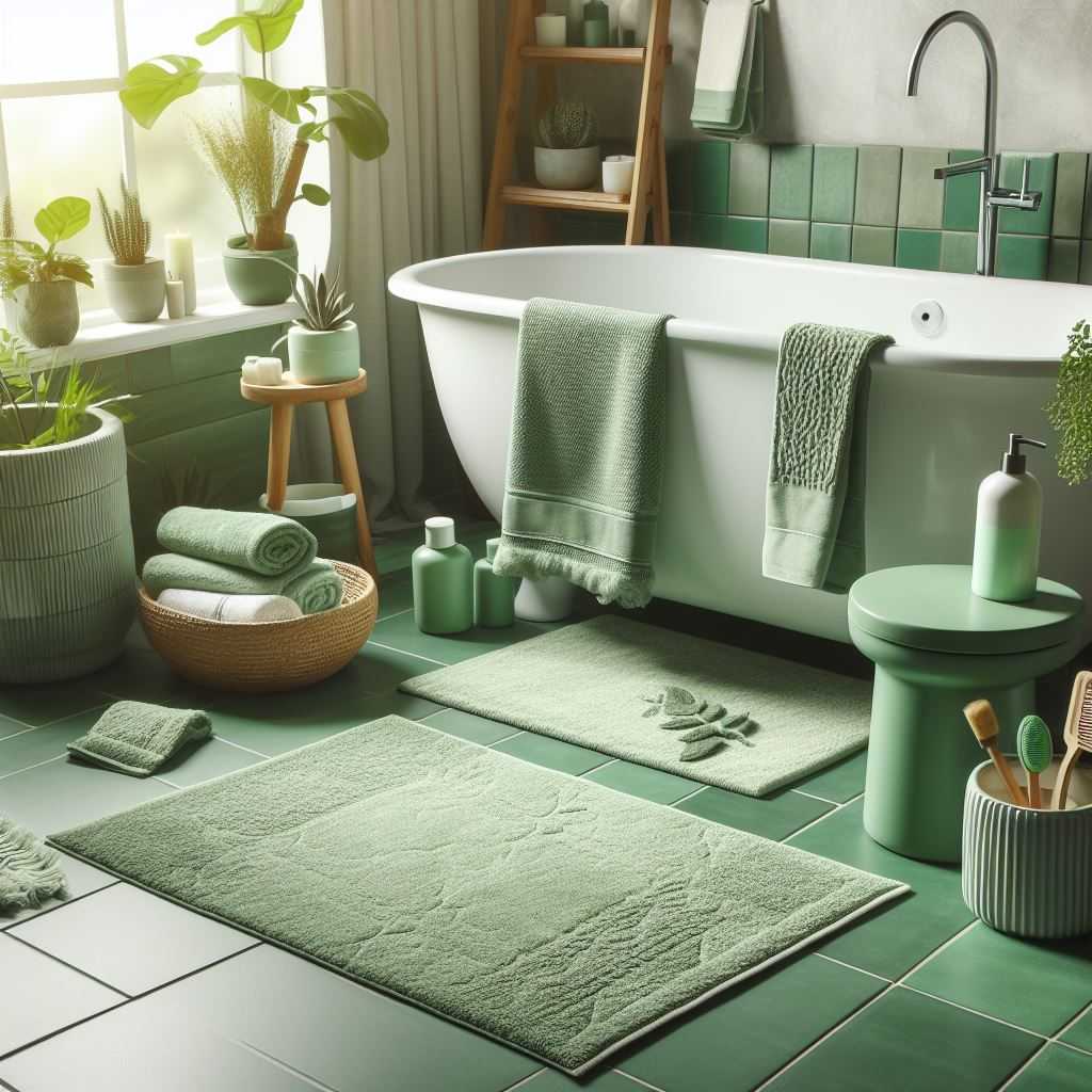 Use Green Bath Mats