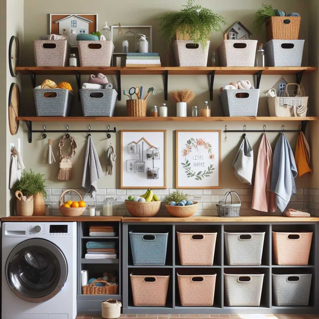 Wall-Mounted Sorting Bins