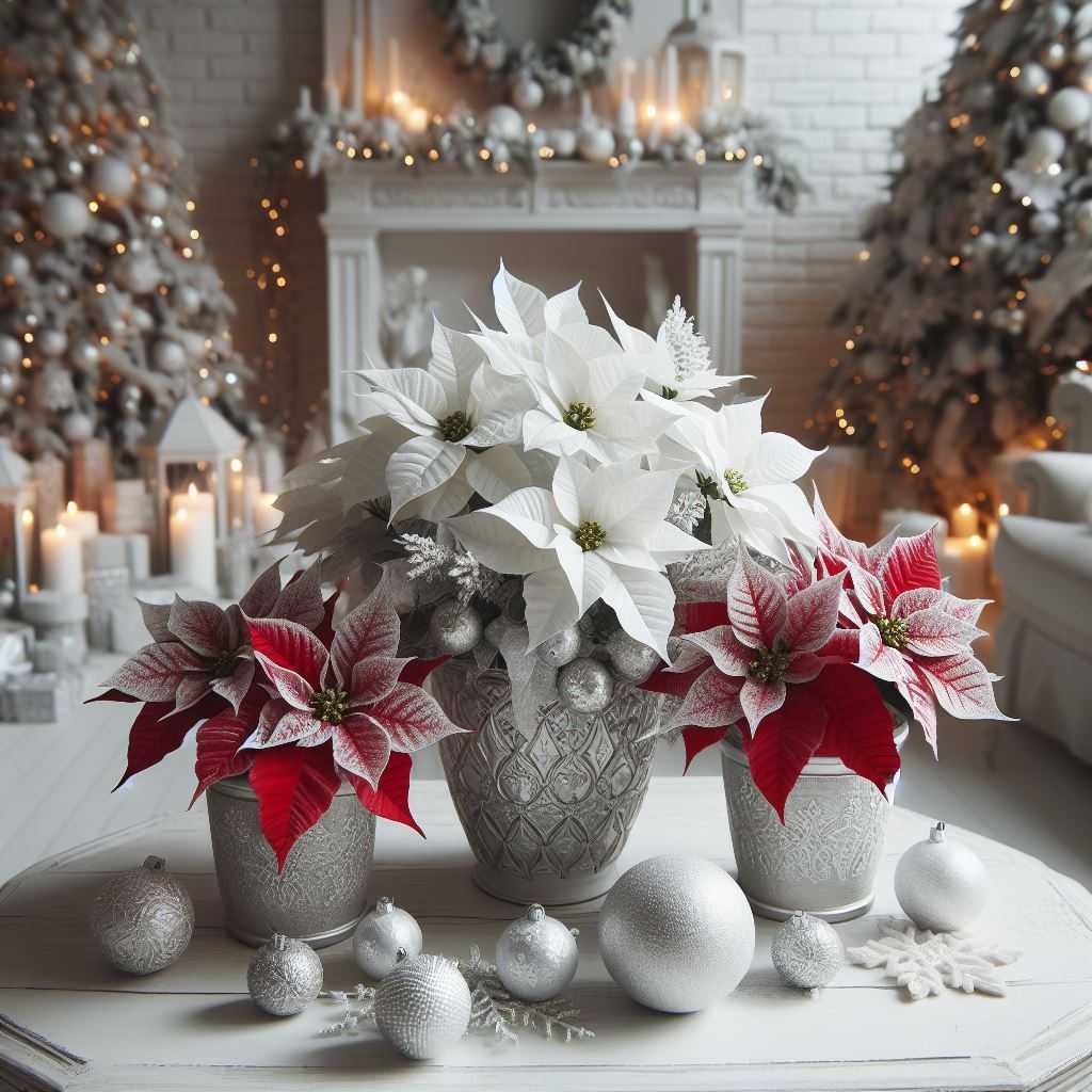 White Poinsettias