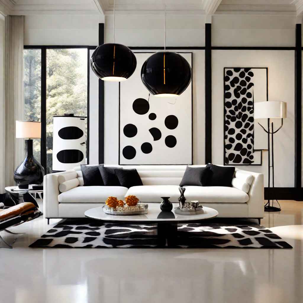 Black and White Floor Lamp