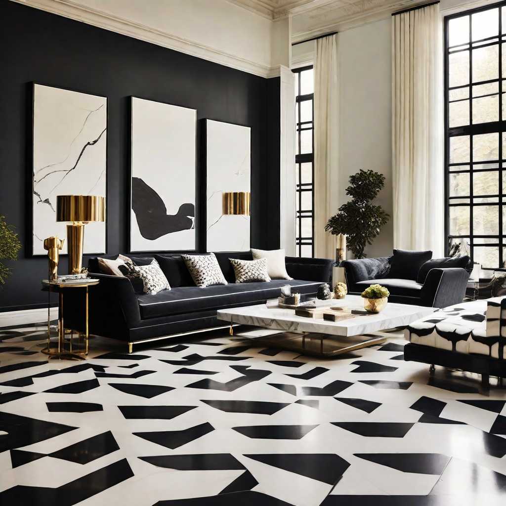 Black and White Floor Tiles