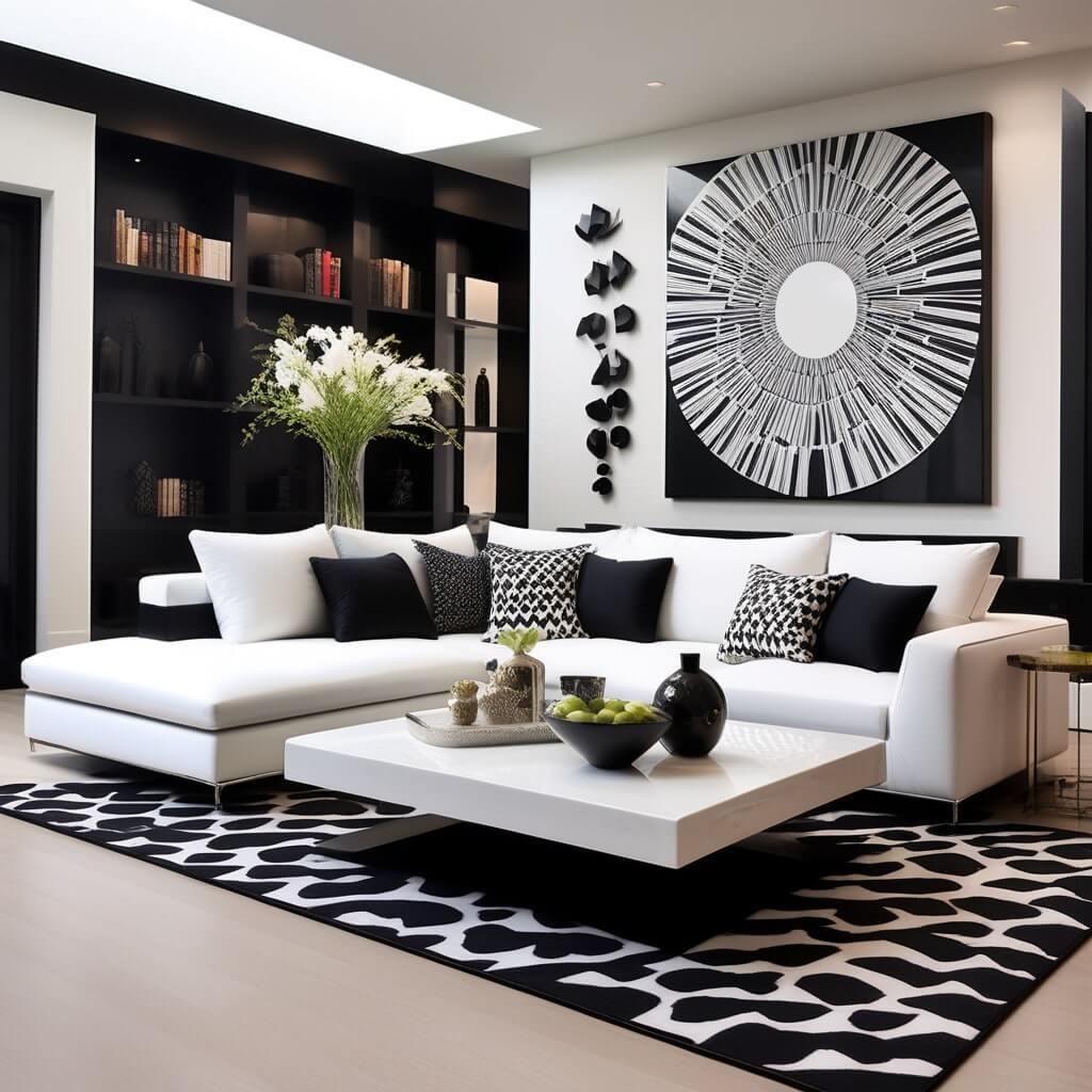 Black and White Throw Pillows