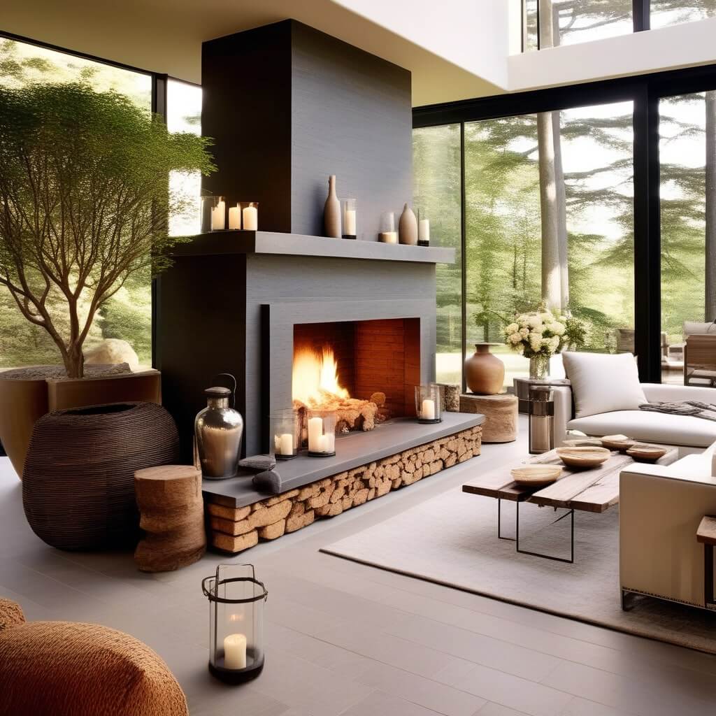 Incorporate Stone or Gravel for an Earthy Touch