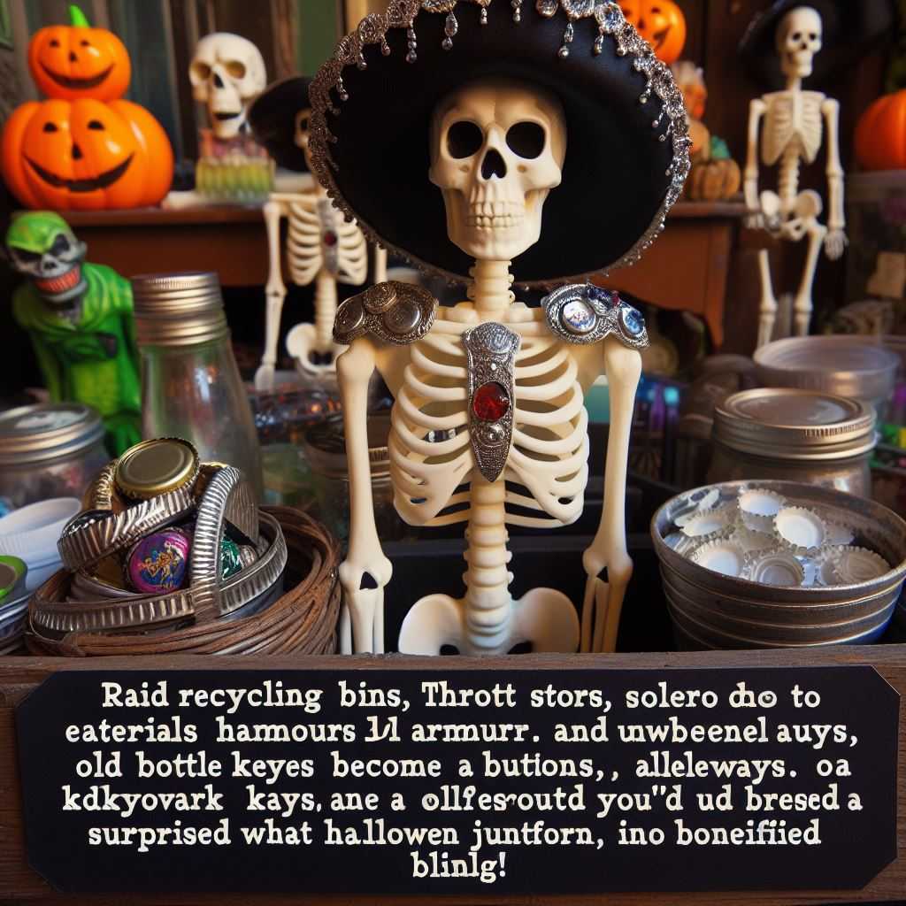 Decorate Skeletons with Salvaged Finds and Trash