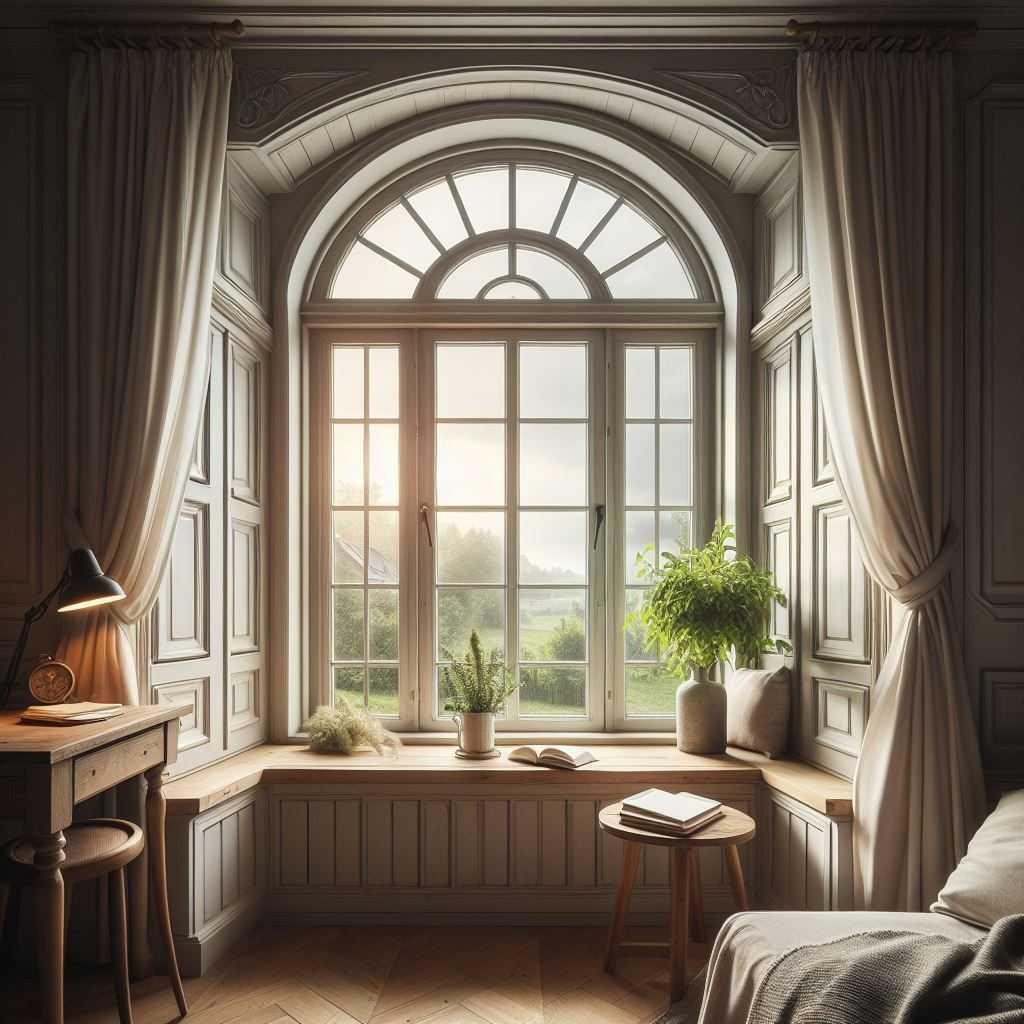 Four-Pane Interior Window