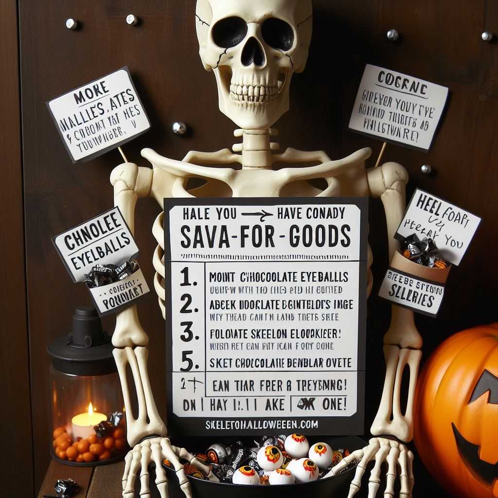 Have Skeletons Hand Out Candy or Favors
