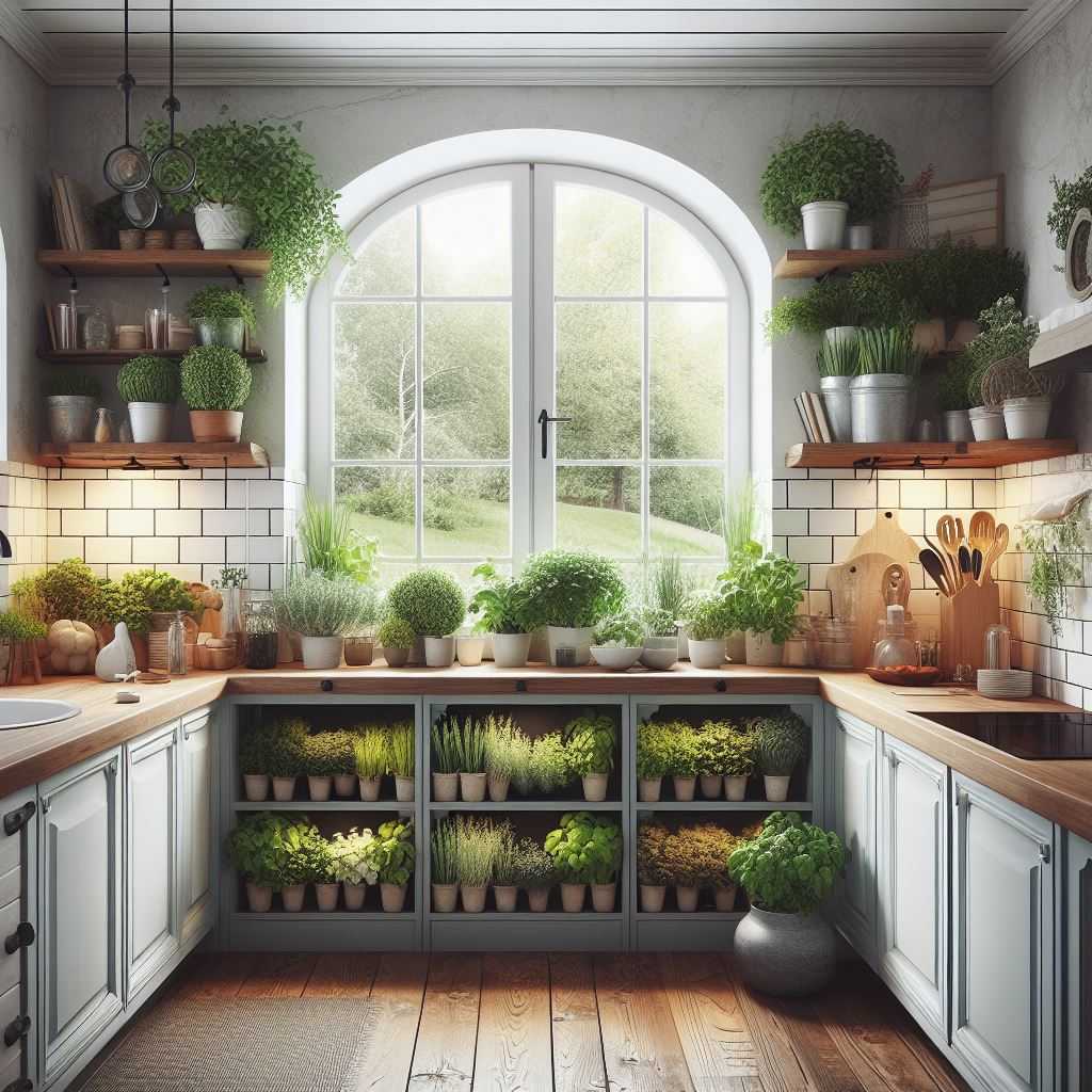 Interior Window Herb Garden
