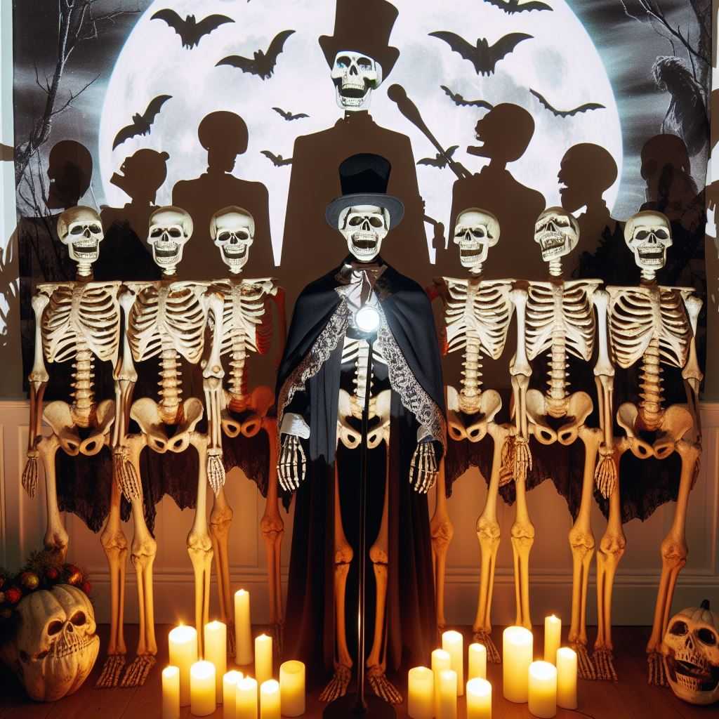 Make Skeletons Halloween Carolers