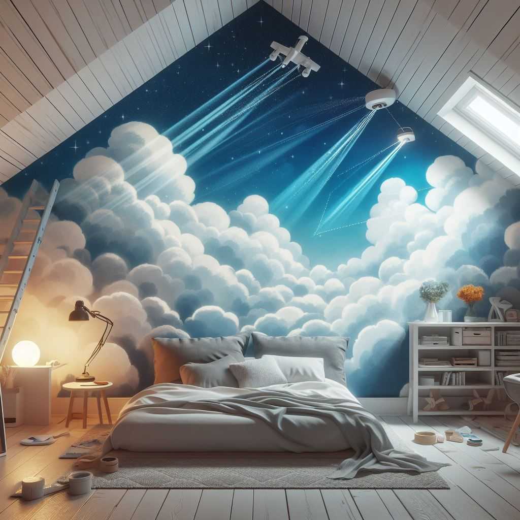 Paint Whimsical Cloud Murals