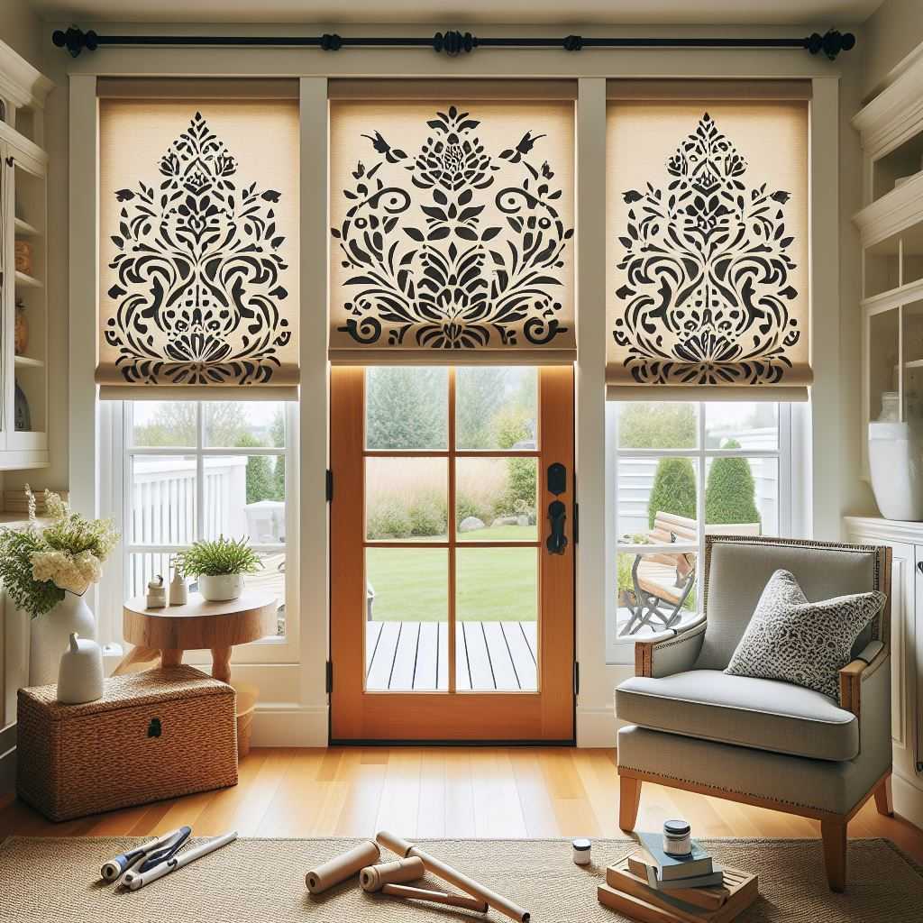 Stenciled Shades