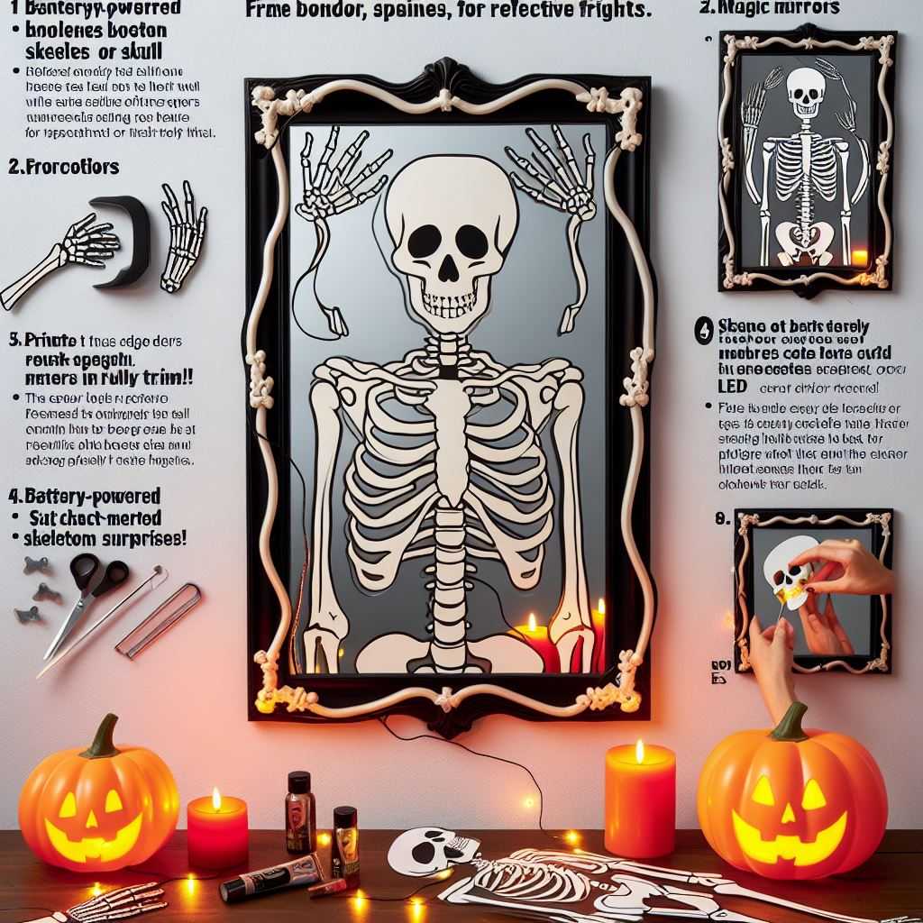 Style Mirrors with Skeleton Accents