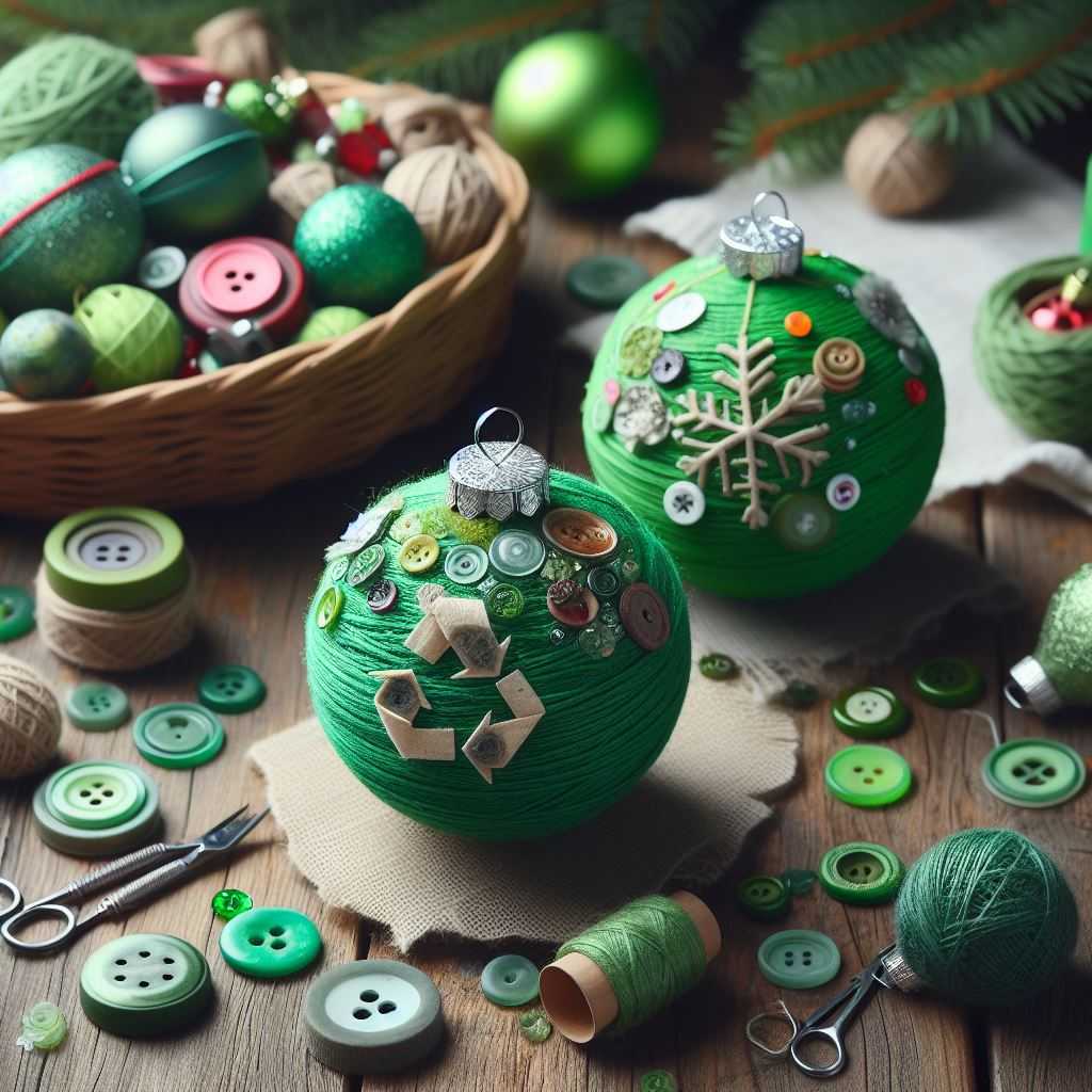 Use Recycled or Upcycled Ornaments