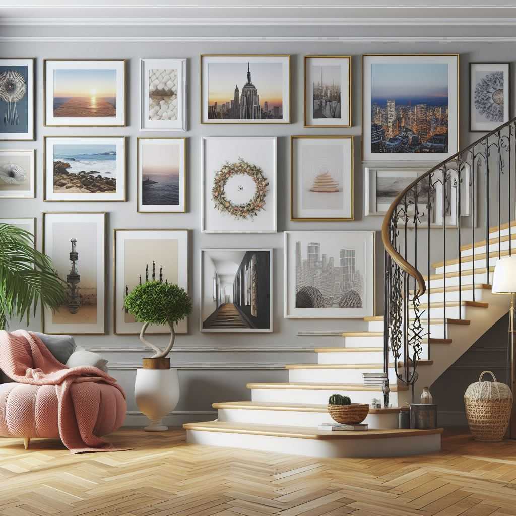 28 Stairway Gallery Wall Ideas To Get You Inspired