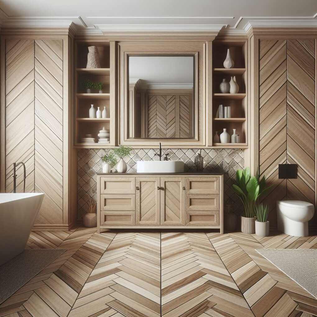 Herringbone Pattern for Visual Interest