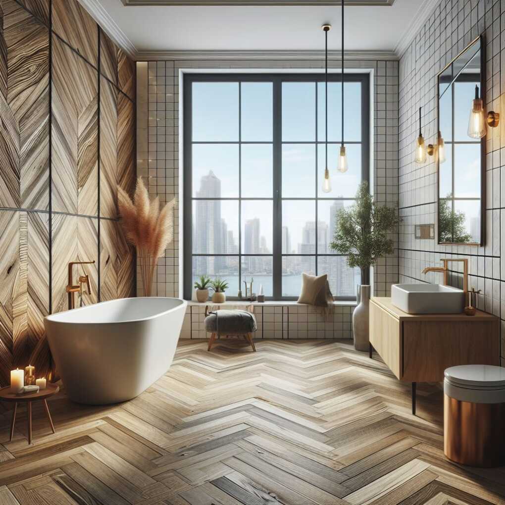 Stylish Wood Look Tile Ideas For Breathtaking Bathroom Designs