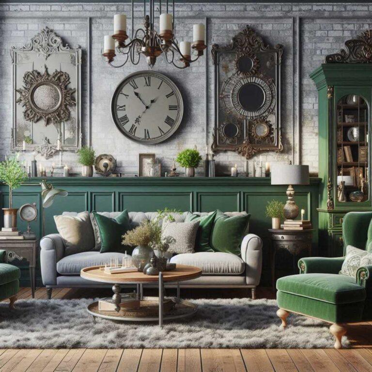 34 Green and Grey Living Room Ideas to Inspire Your Next Redesign ...
