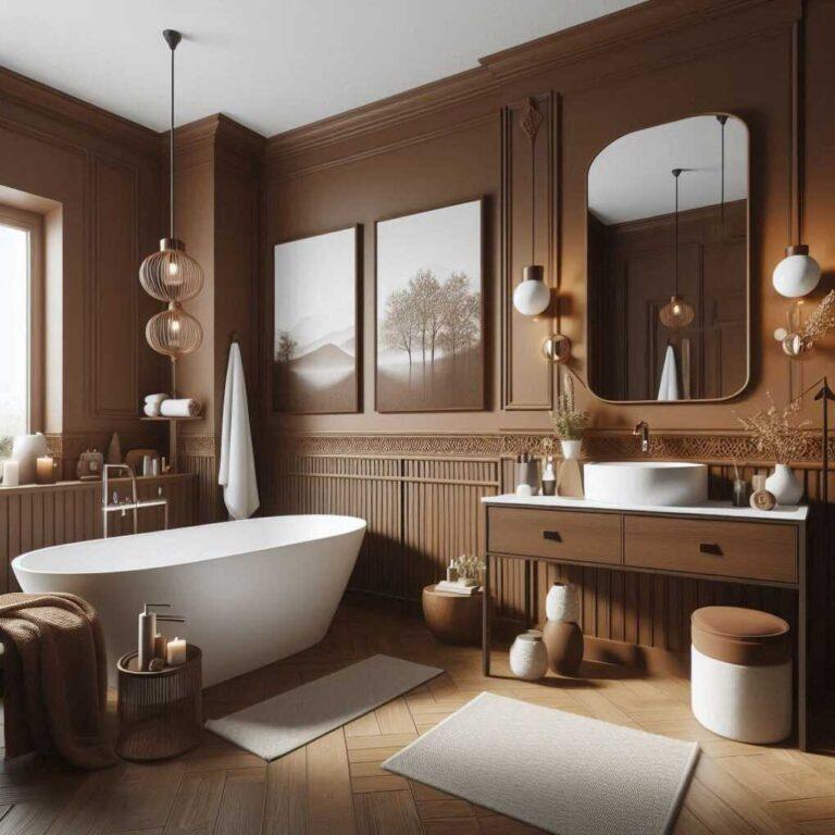 31 Brown Bathroom Ideas: Embrace Earthy Elegance » HomeDecorFull