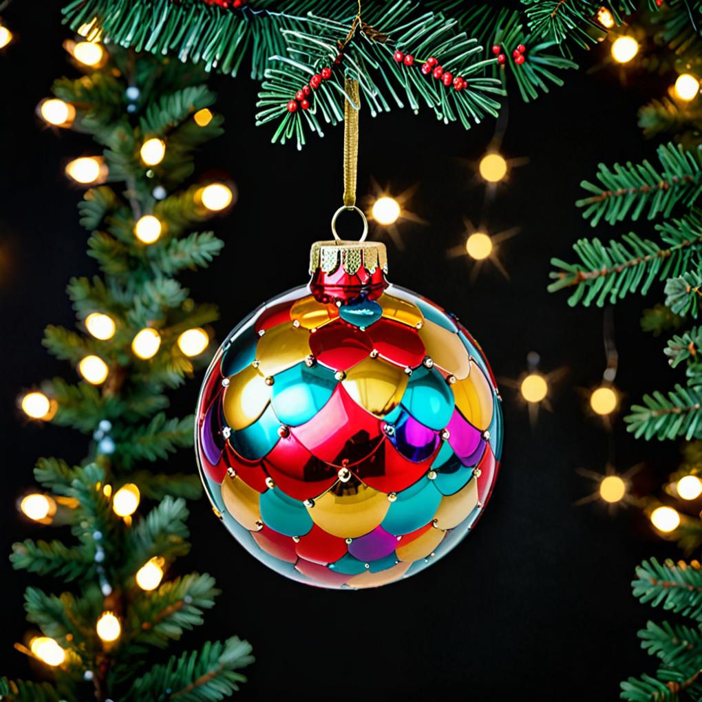 Glass Christmas Ornament Decor Ideas