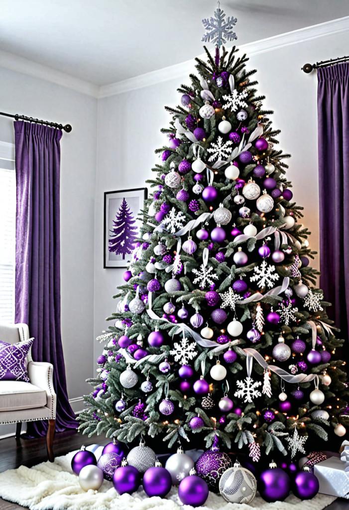 Purple and White Winter Wonderland