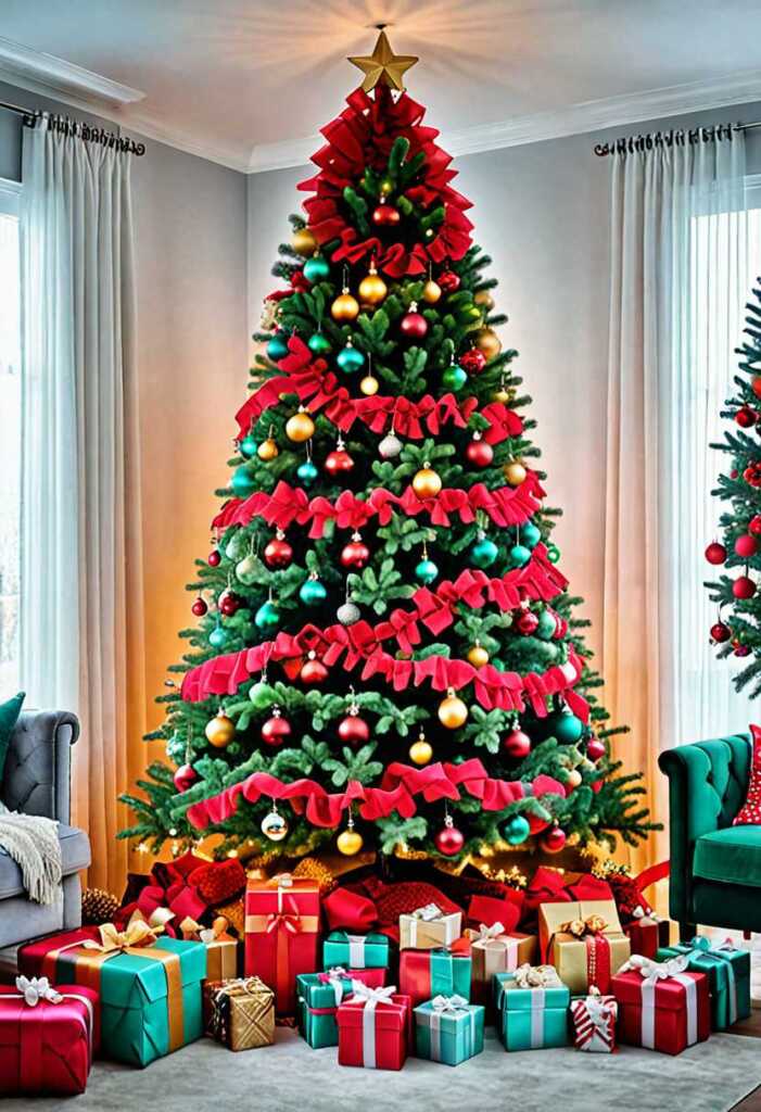 Bold and Bright Ombre Christmas Tree