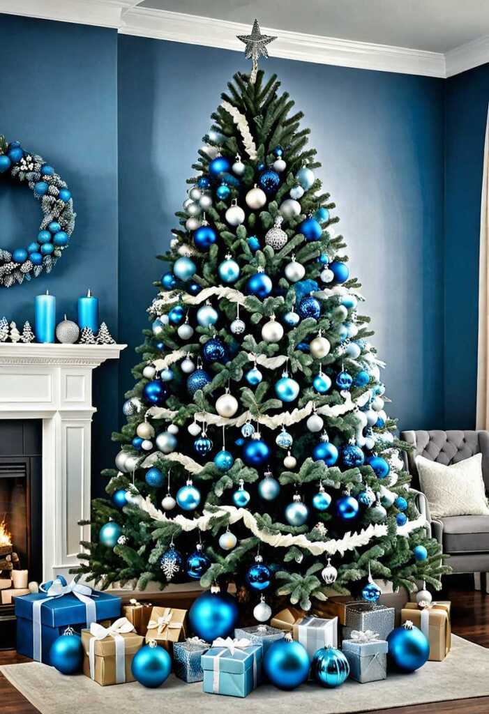Classic Blue Ombre Christmas Tree