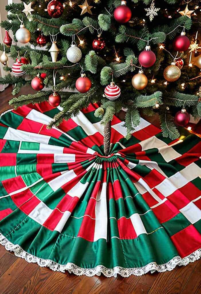 DIY Fabric Scraps Skirt