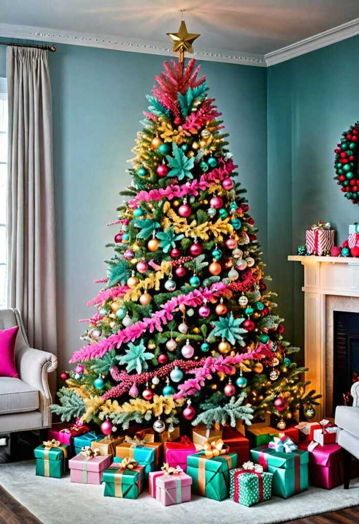 Multicolor Ombre Christmas Tree
