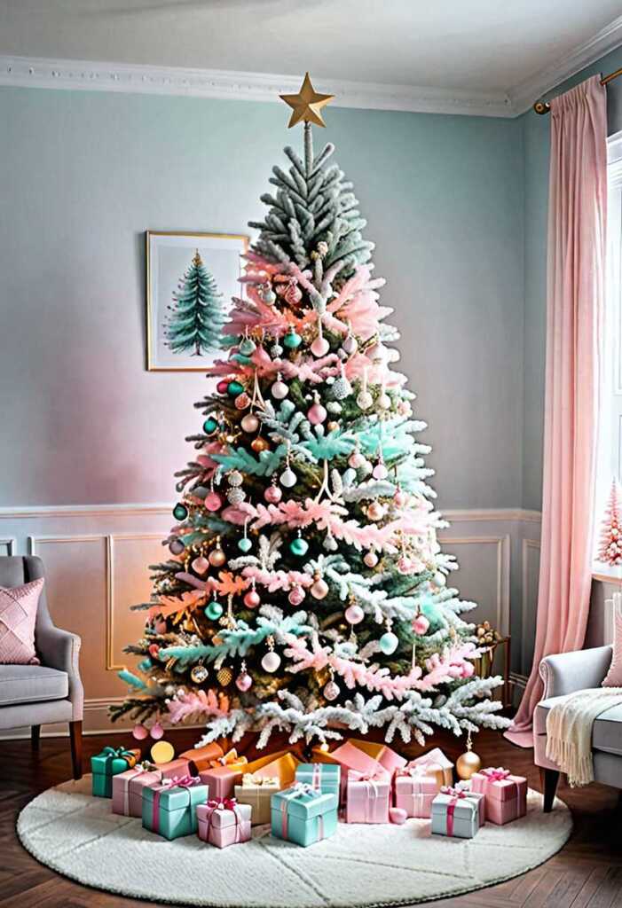 Pastel Ombre Christmas Tree